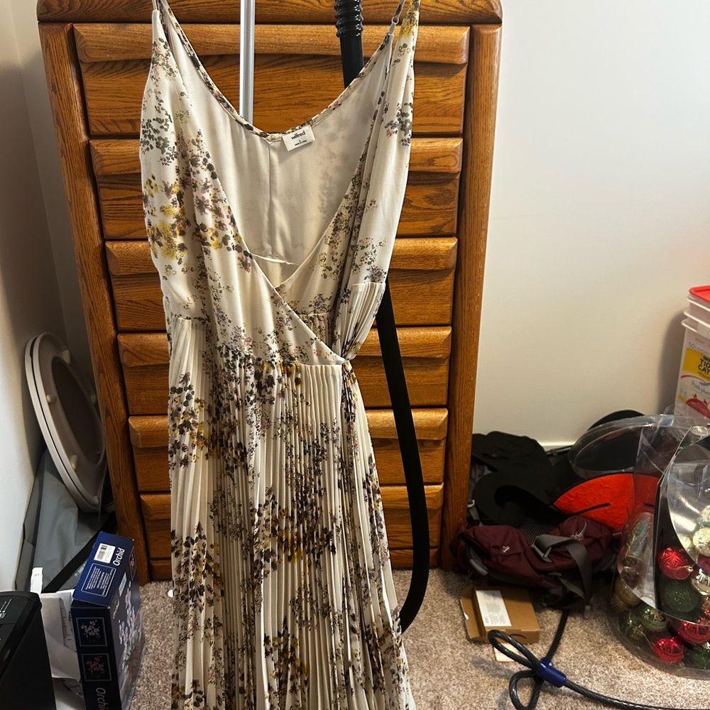 Wilfred Cream Floral Maxi Dress